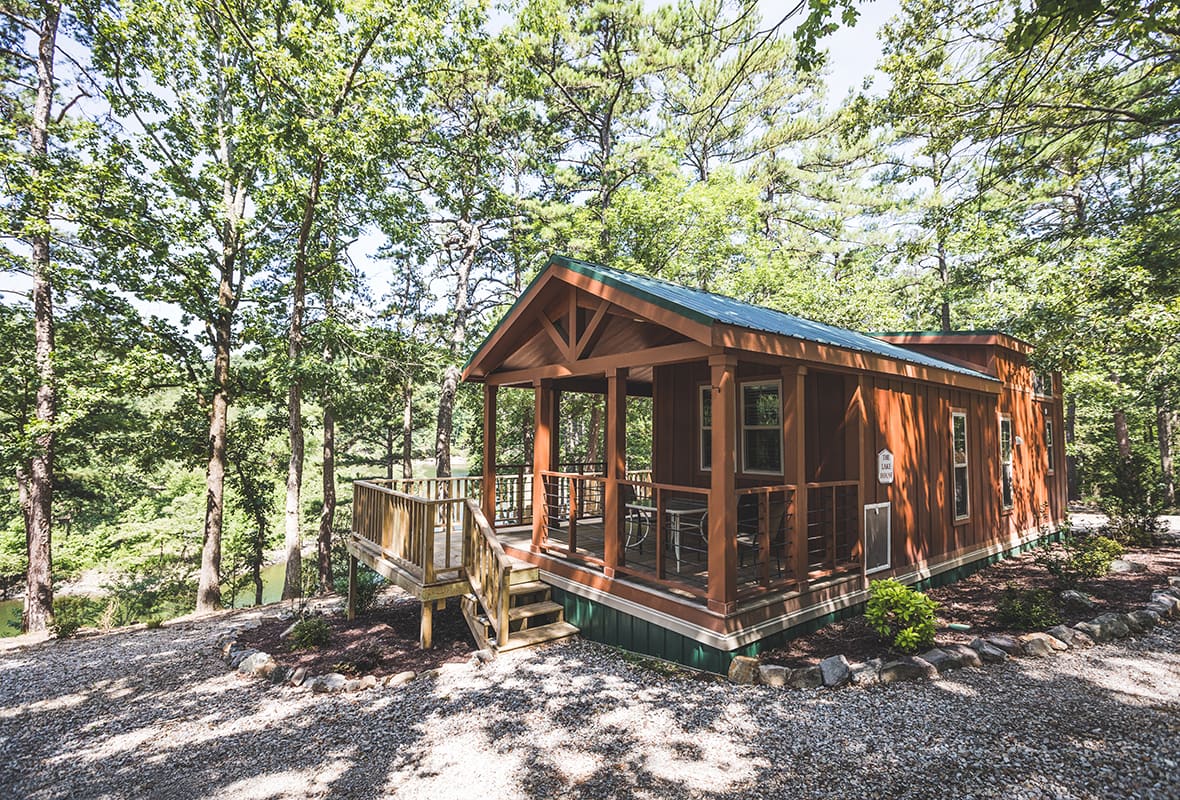 Outside of rental cabin