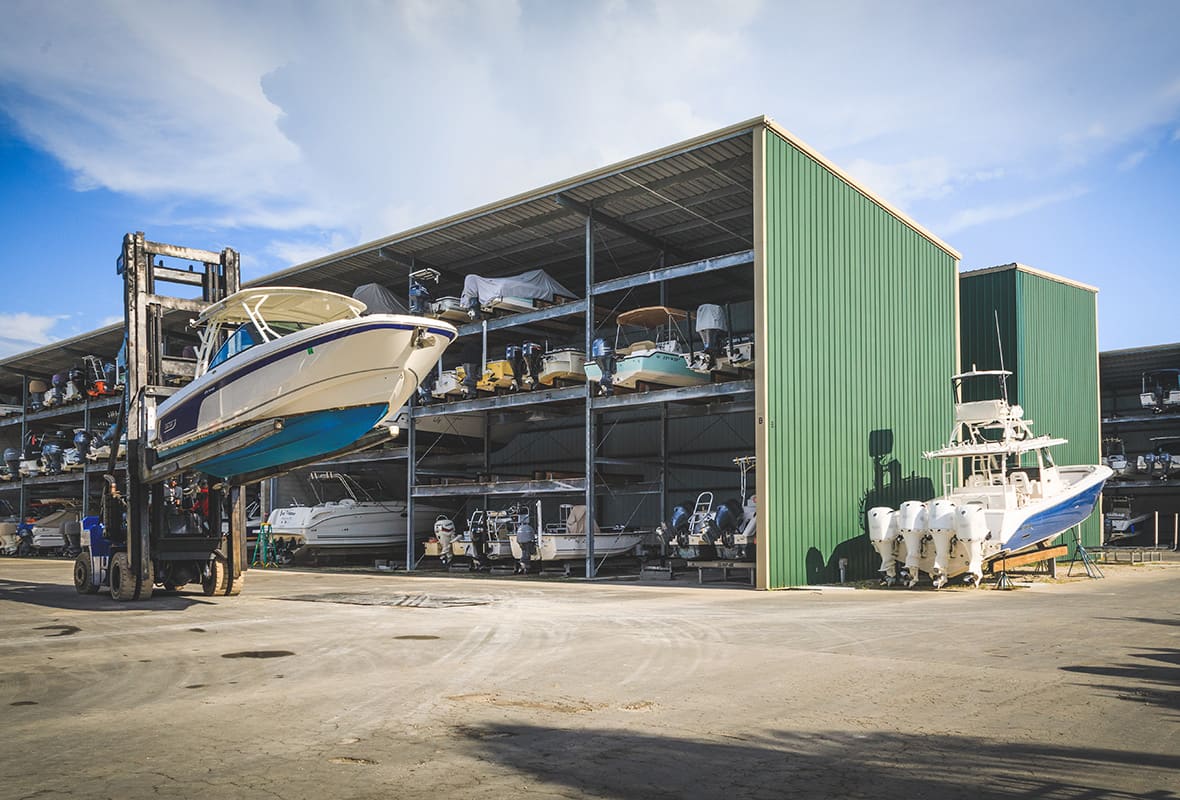 Dry, covered storage