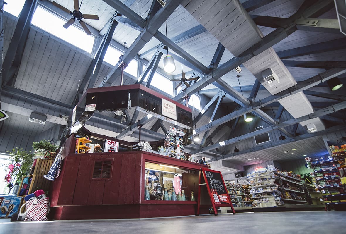 Inside of ship's store