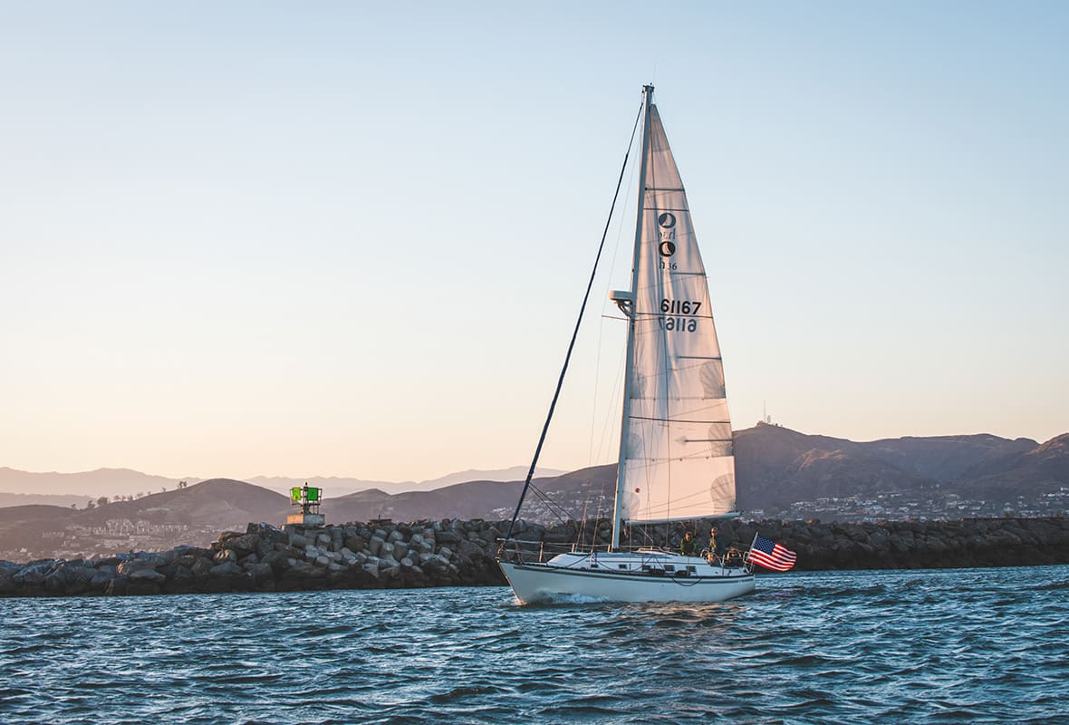Sailboat on the water