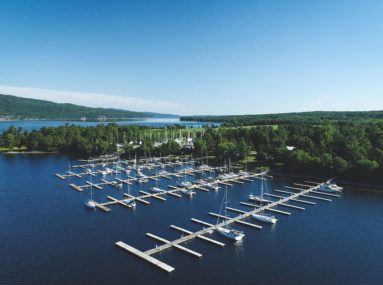 safe harbor willsboro bay aerial view