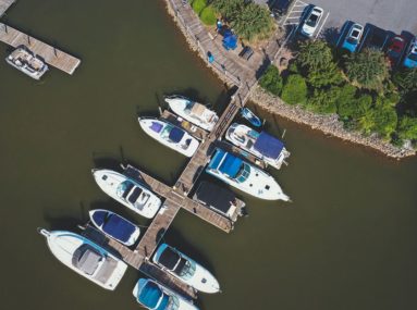 safe harbor skippers landing aerial view