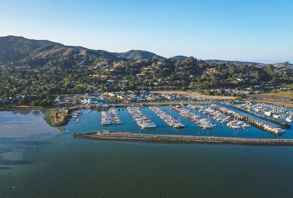 safe harbor loch lomond aerial view